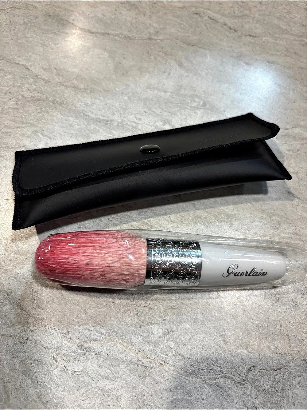Guerlain Météorites Pinceau Powder Brush Set Pink & Black NWT